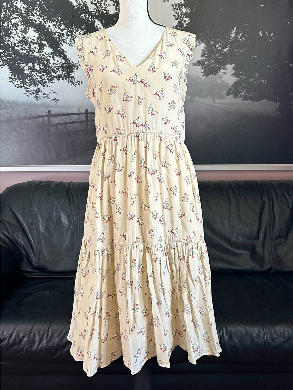 Weekend MaxMara SILK Floral Tiered Dress